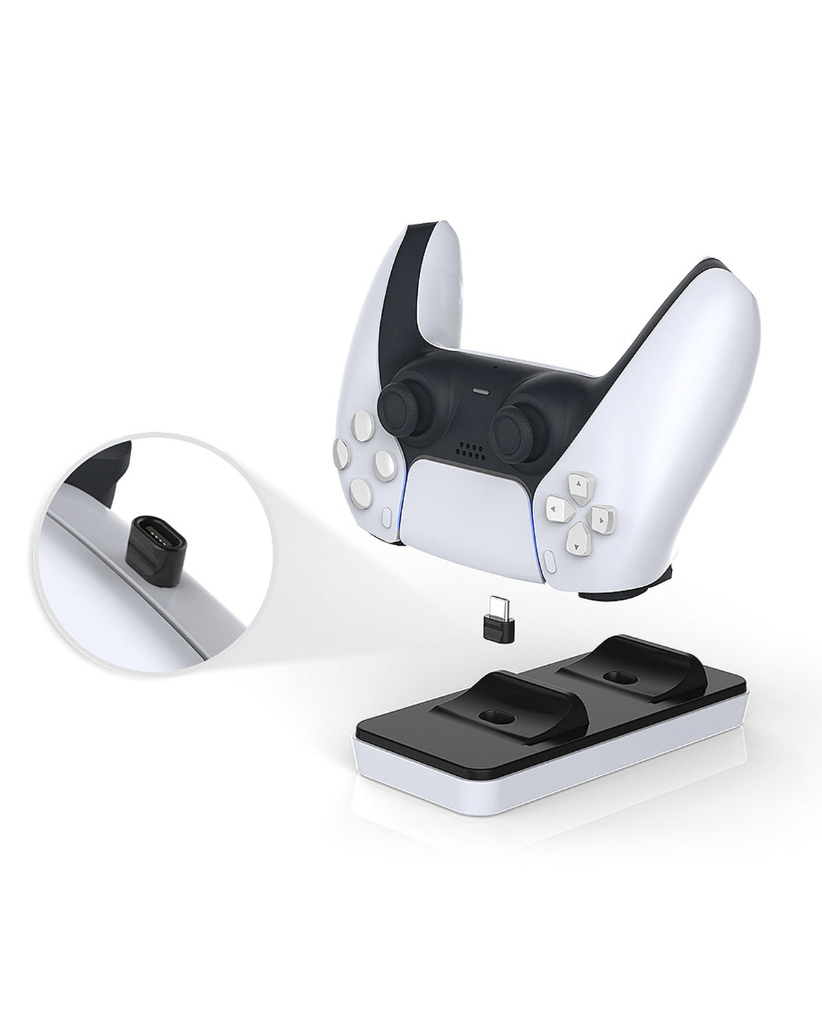 Dobe Magnetic Head Charging Dock for PlayStation 5 Controllers