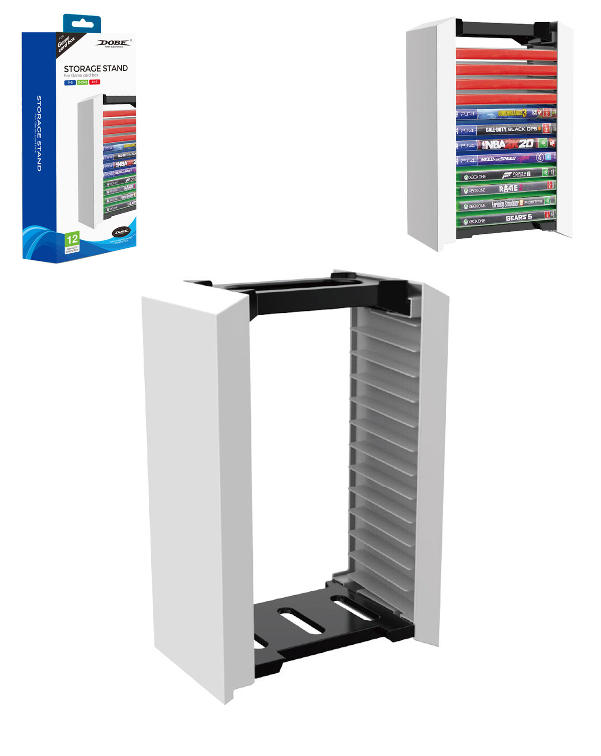 Dobe Game Card Box Storage Stand for PlayStation 5