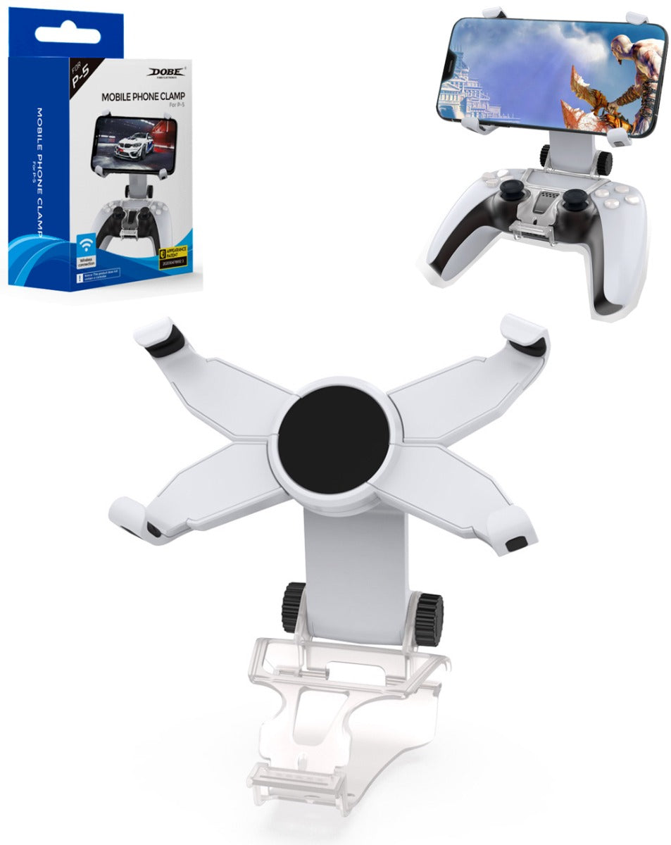 Dobe Mobile Phone Clamp for PlayStation 5 Wireless Controller — Dual Sense