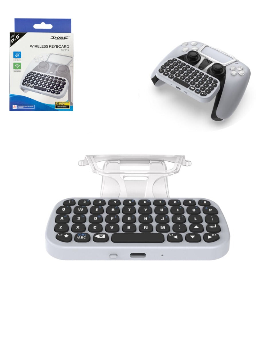 Dobe Bluetooth Keyboard for PlayStation 5 Wireless Controller — Dual Sense