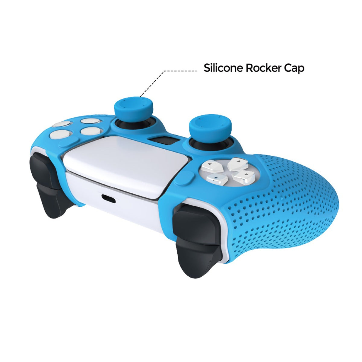 Dobe Controller Silicon Case for PlayStation 5 Wireless Controller — Black, Dual Sense