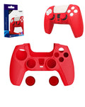 Dobe Controller Silicon Case for PlayStation 5 Wireless Controller — Red, Dual Sense