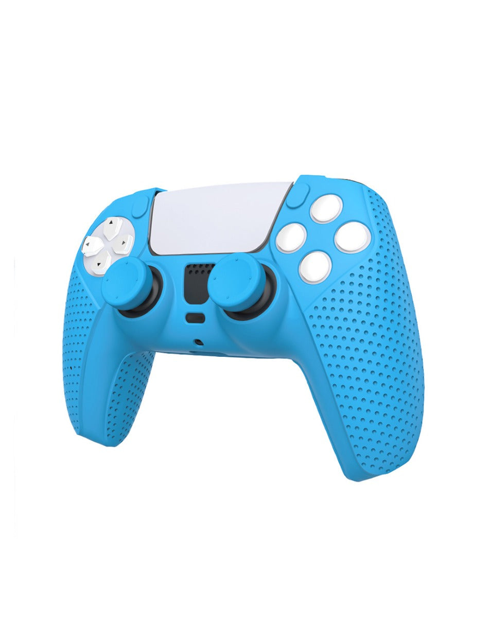 Dobe Controller Silicon Case for PlayStation 5 Wireless Controller — Blue, Dual Sense