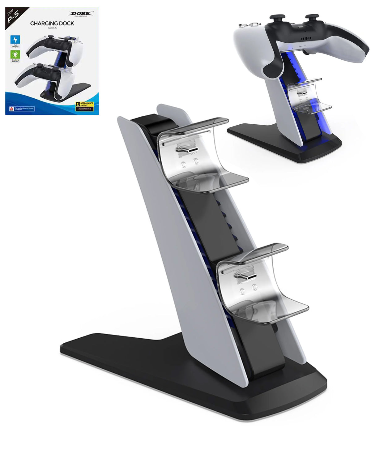 Dobe Dual Vertical Charger for PlayStation 5 Controllers