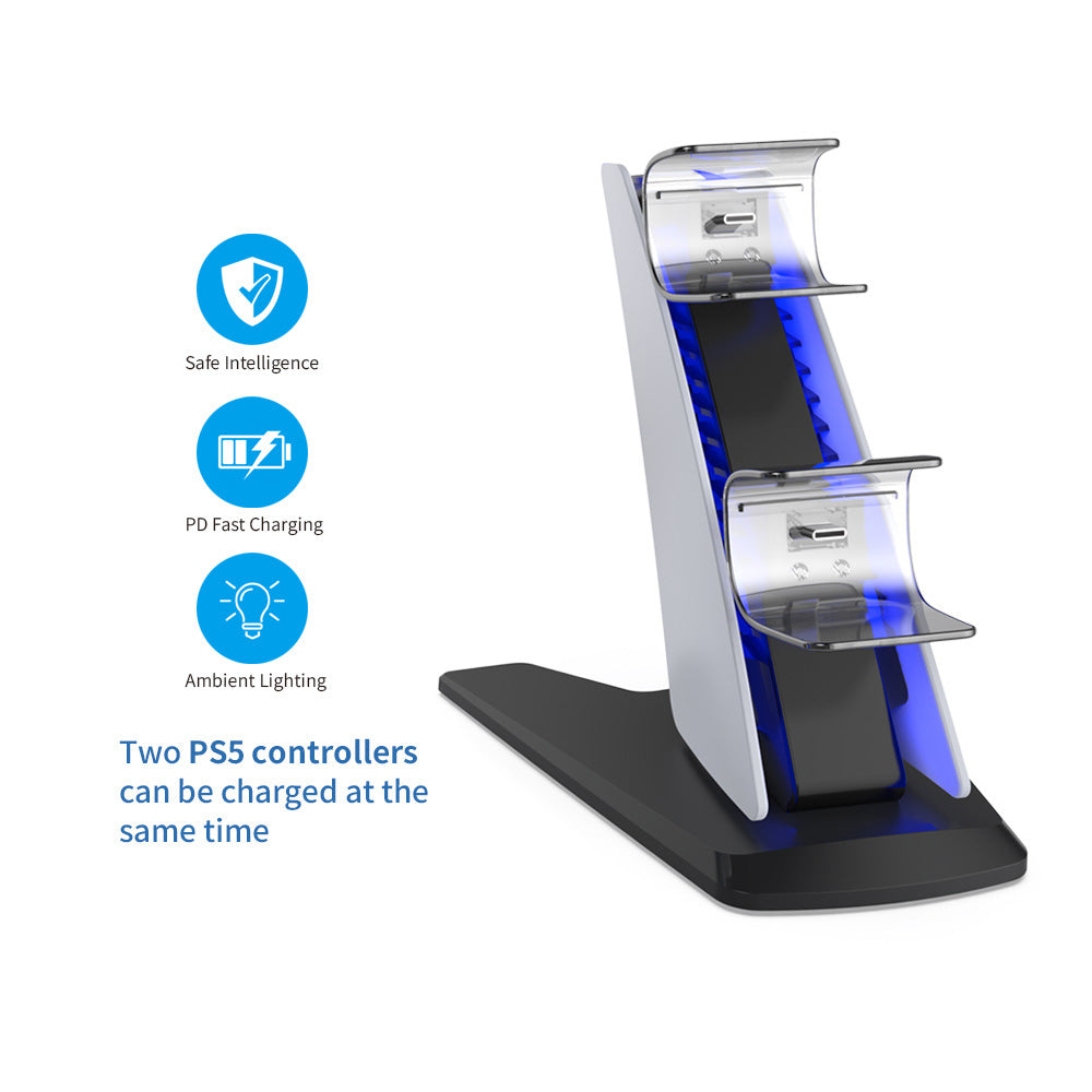 Dobe Dual Vertical Charger for PlayStation 5 Controllers