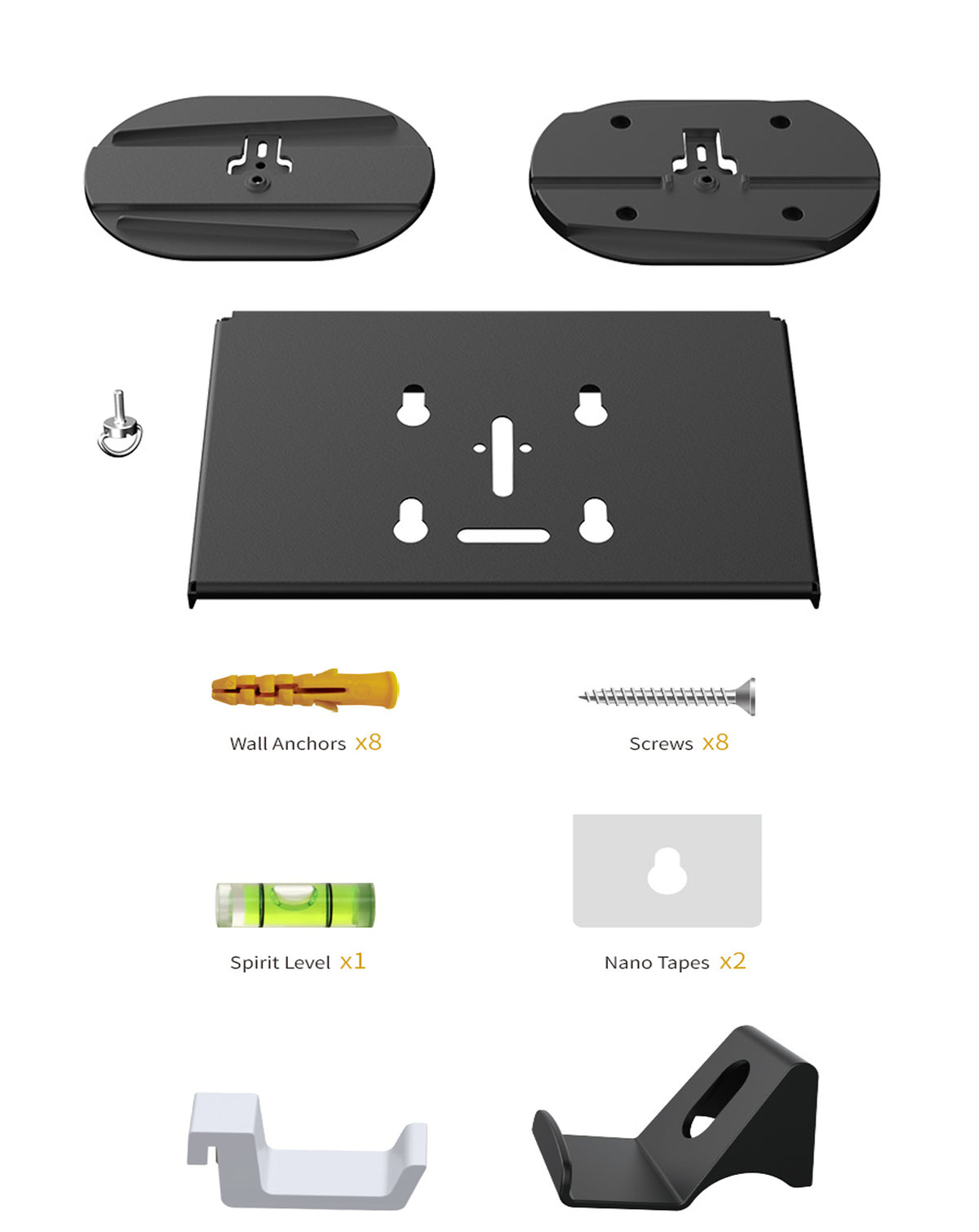 Dobe 3in1 Wall Mount Bracket + Headset Hook + Controllers Hooks for PlayStation 5 / 5 Slim
