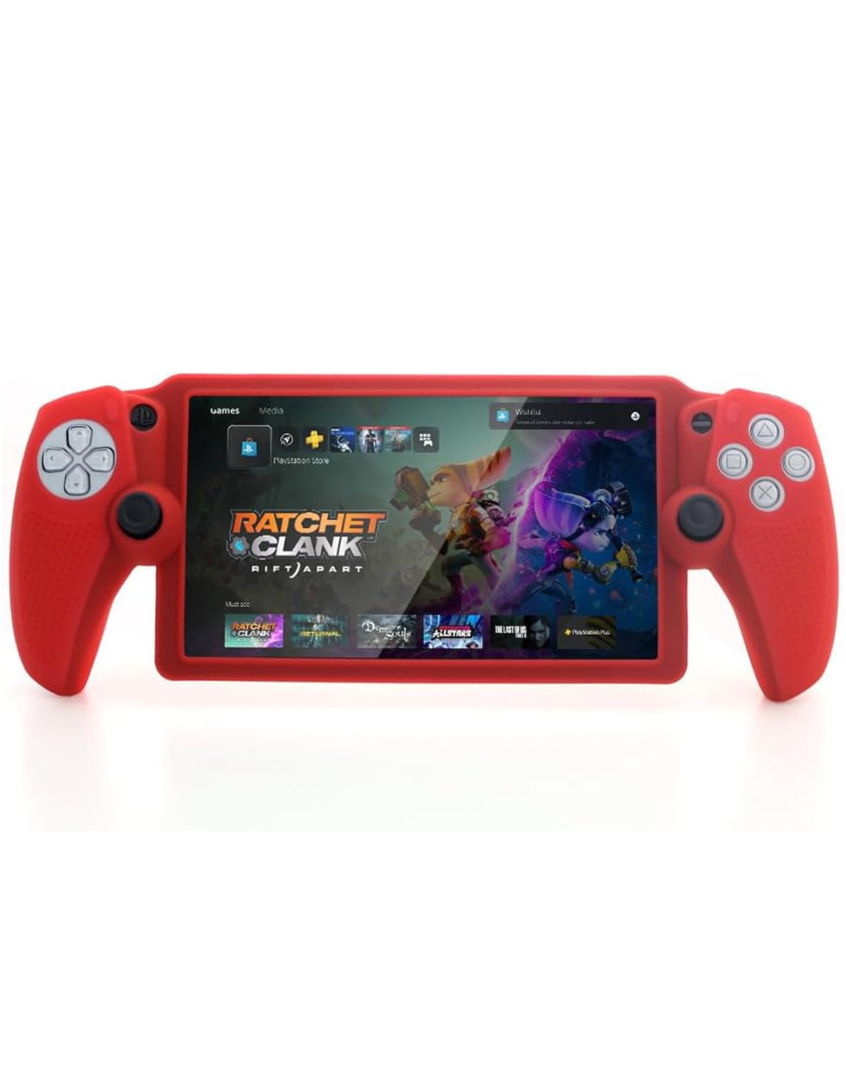 Dobe Silicone Protective Cover for PlayStation 5 Portal — Red