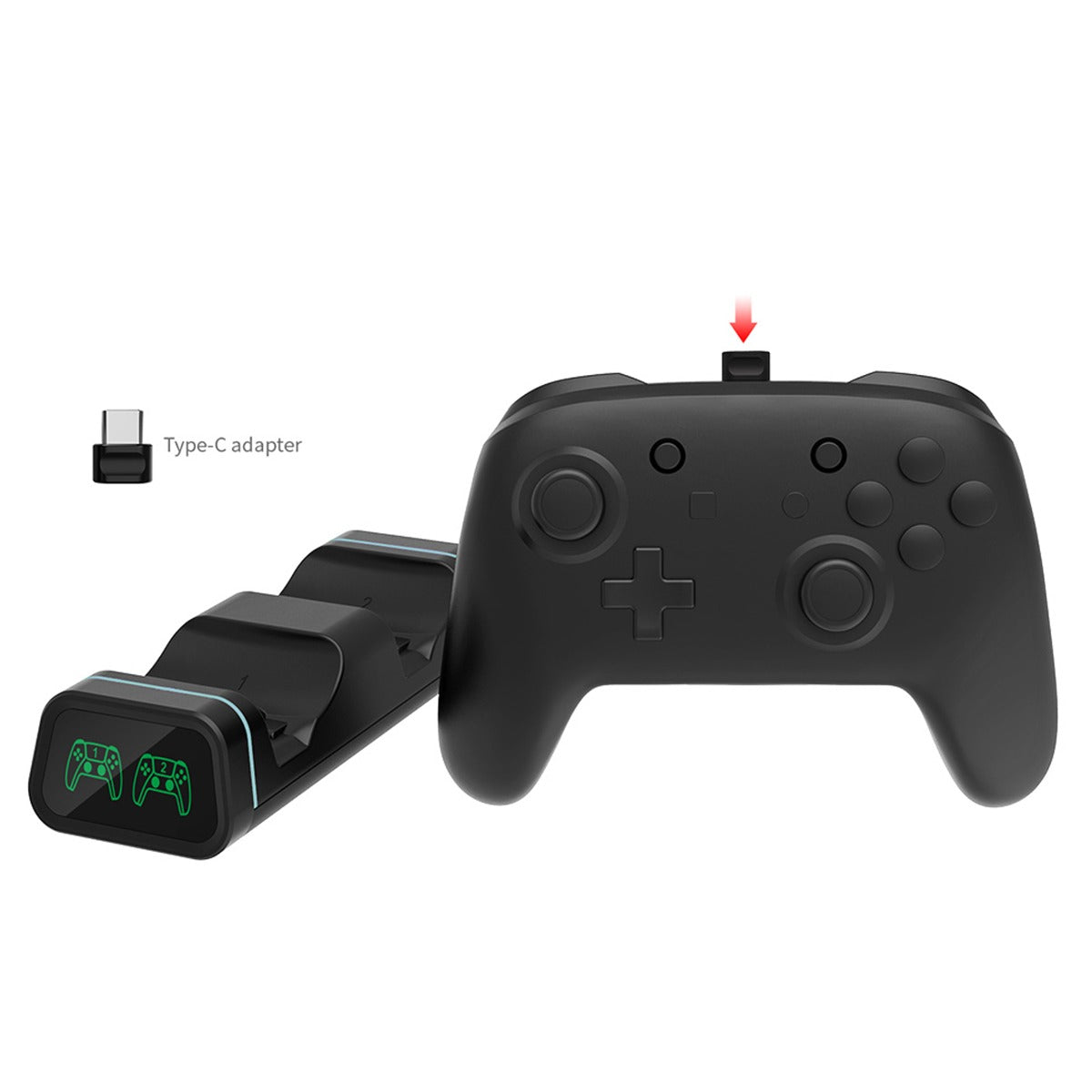 Dobe Controller Charging Dock for Xbox Elite 2 / Xbox Series S & X / Switch Pro / PlayStation 5