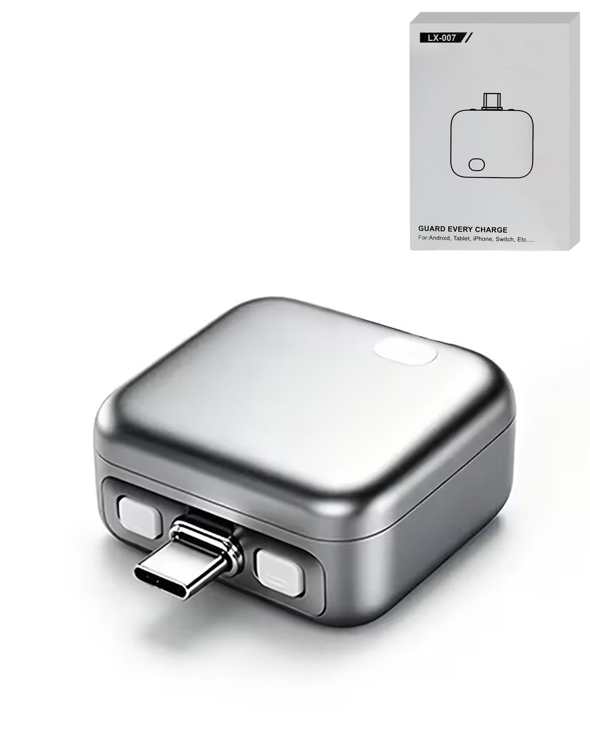 Full Charge Disconnector Automatically Cuts Power Ejects Smart Plug — Silver