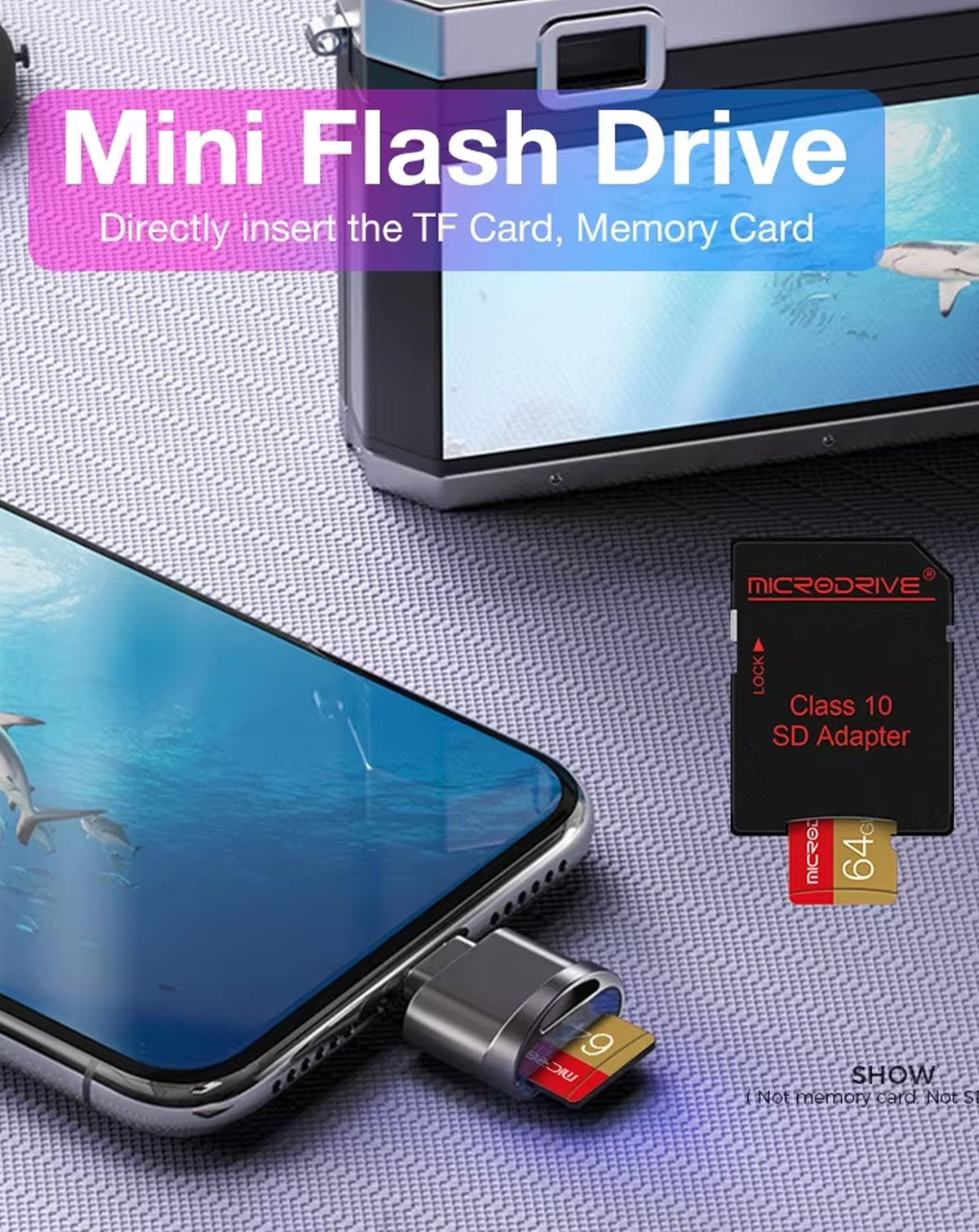 USB 2.0 Phone Micro SD Card Reader
