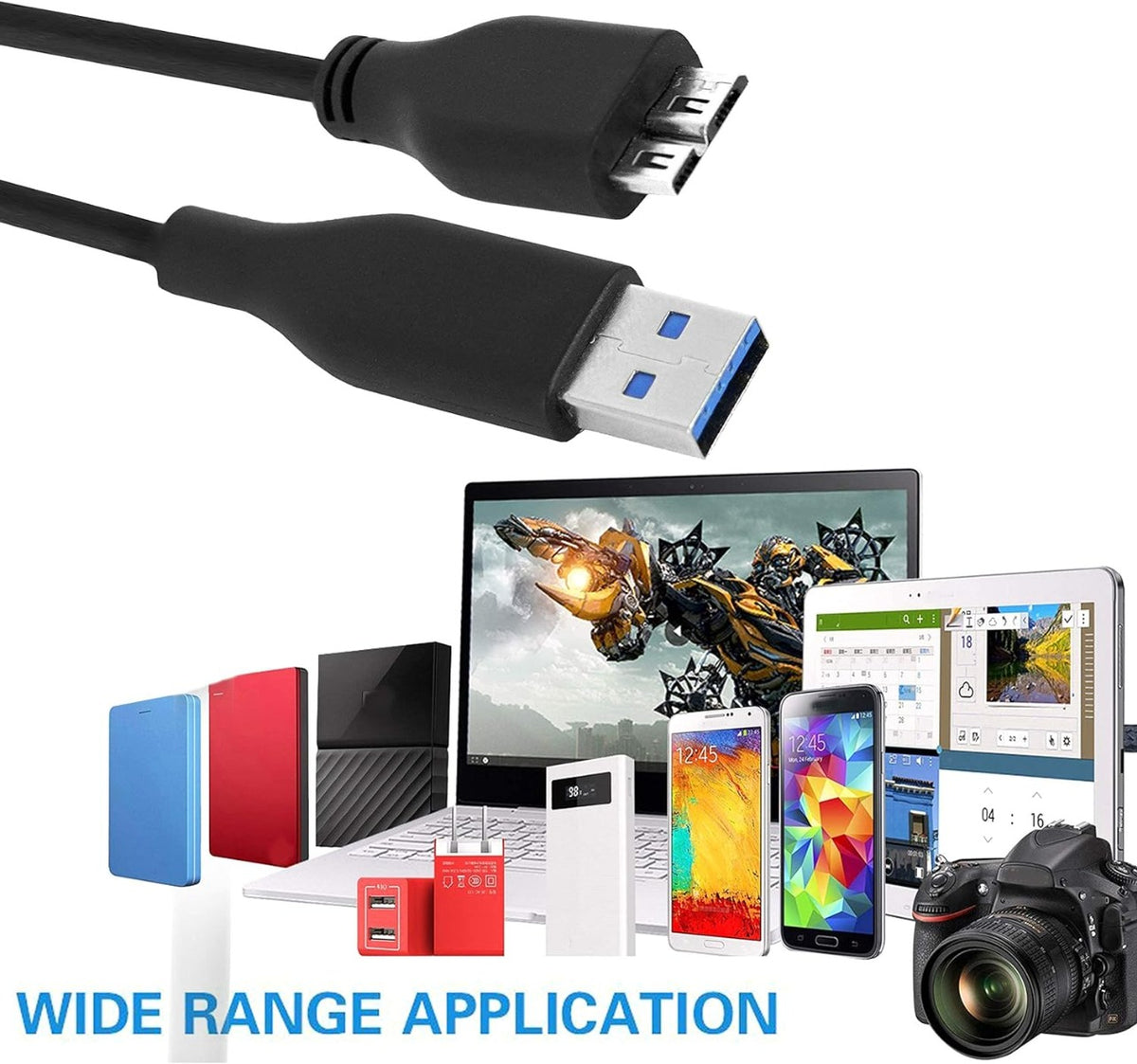 USB A to USB Micro B Cable USB 3.0
