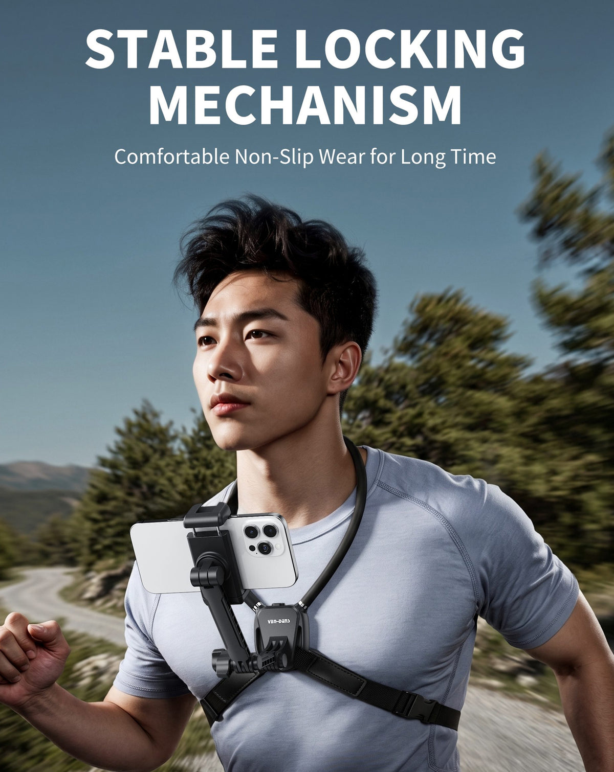 Ven-dens VD-HD075 Flexible Neck Phone Holder – Adjustable Hands-Free Smartphone Mount