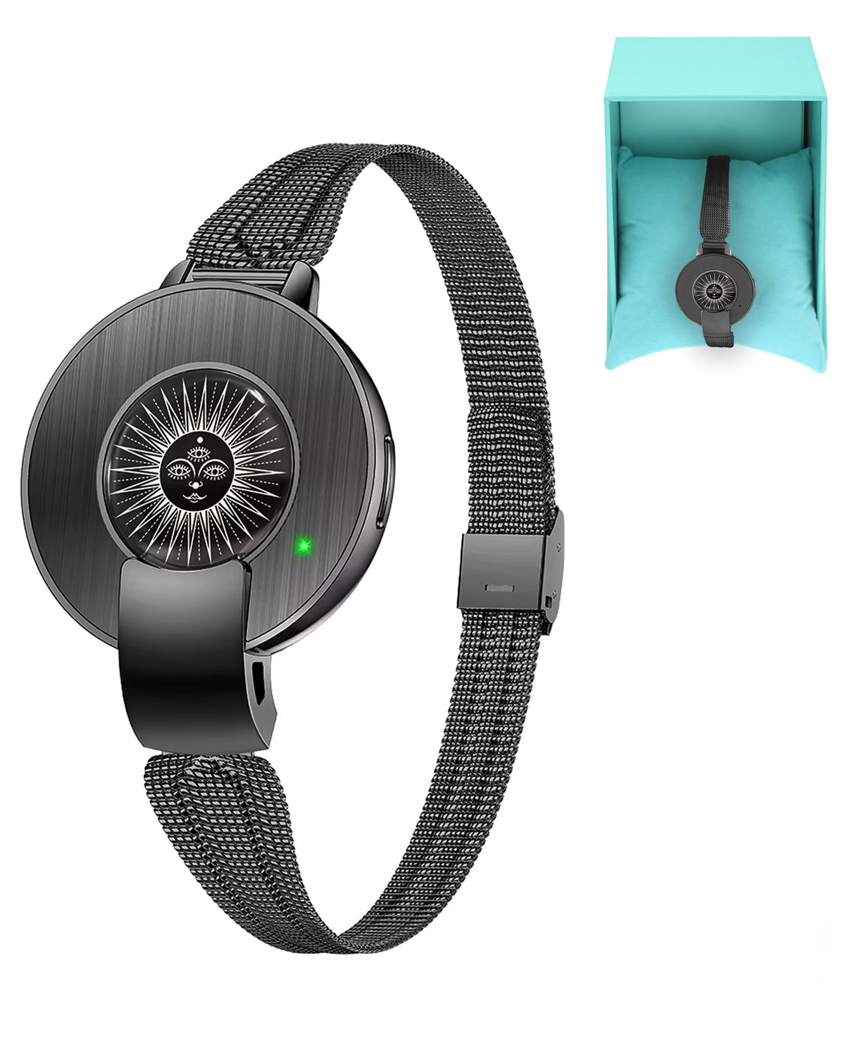 QWatch Pro Smart Watch with Amoled Display — Black
