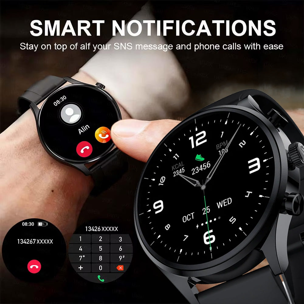 DaFit Smart Watch with 1.43" Amoled Display — Black