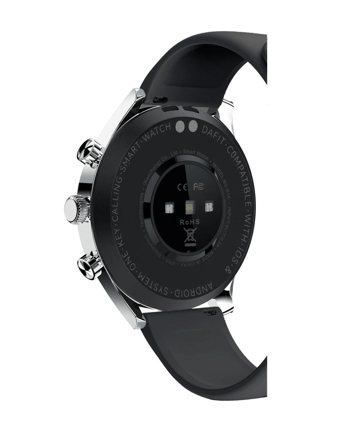 DaFit Smart Watch with 1.43" Amoled Display — Black
