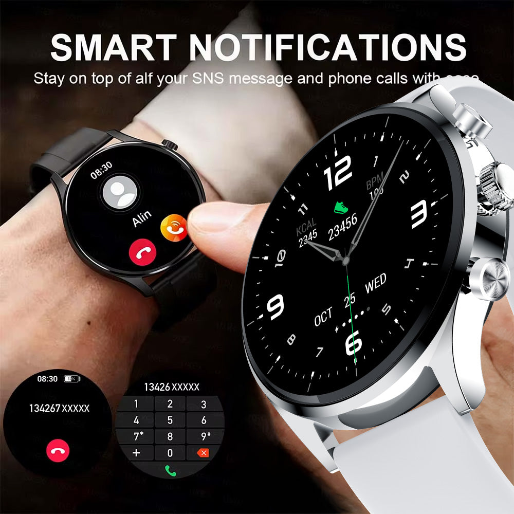 DaFit Smart Watch with 1.43" Amoled Display — Silver