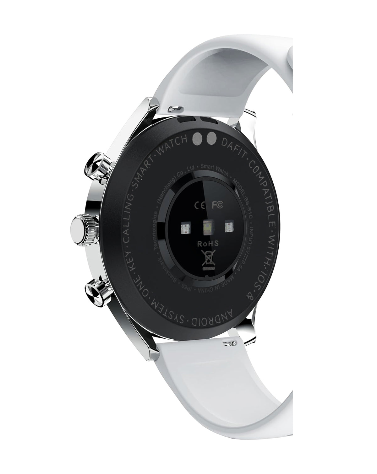 DaFit Smart Watch with 1.43" Amoled Display — Silver