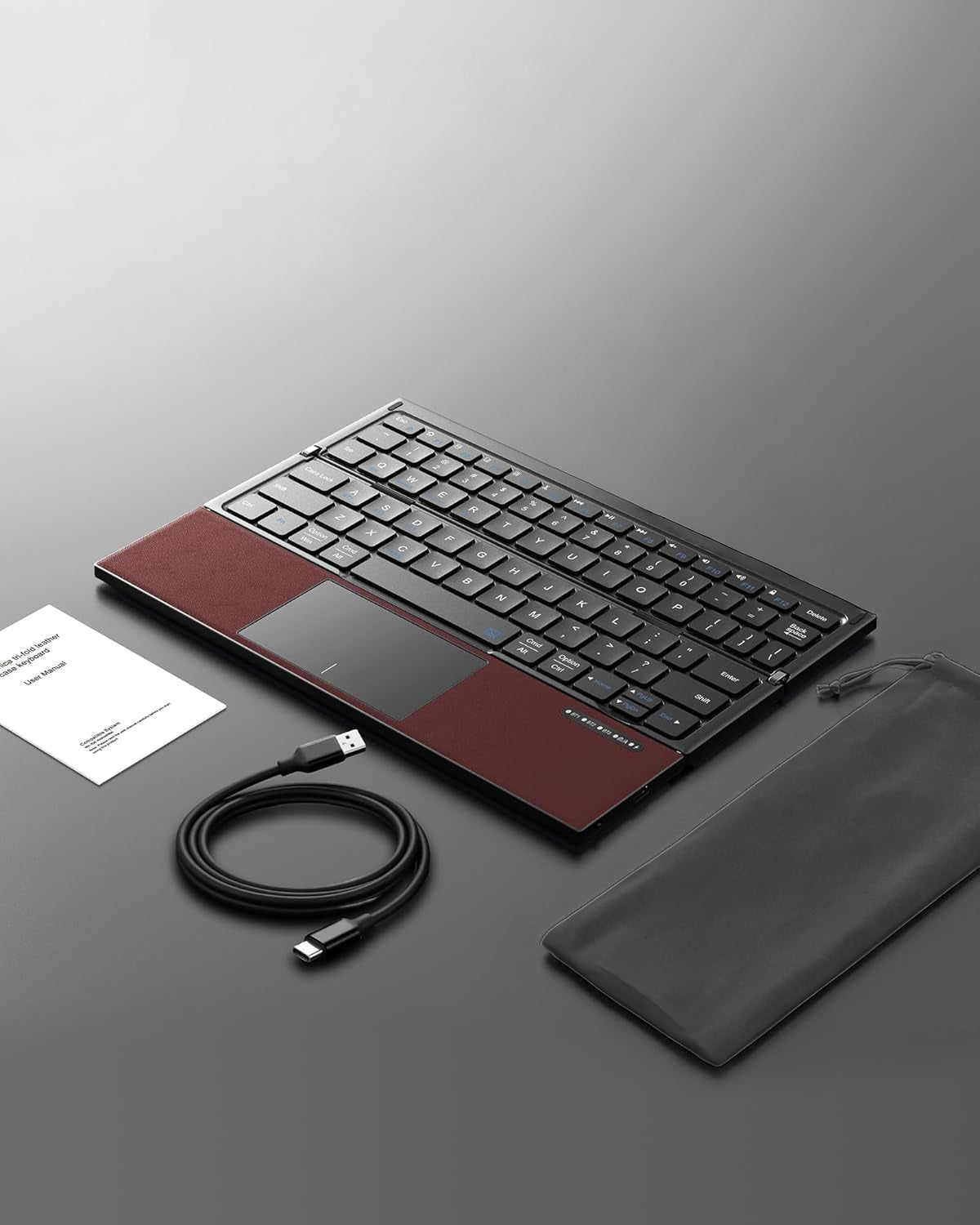 Harmonica Triple Fold Keyboard — Black