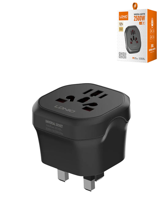 LDNIO Z7 Power Strip Travel Adapter UK to Us/eu/au