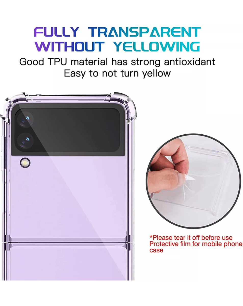 Crystal Clear Case for Galaxy Z Flip 4 — Clear