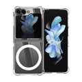 Crystal Clear Wireless-Charging Compatible Case for Galaxy Z Flip 5 — Clear