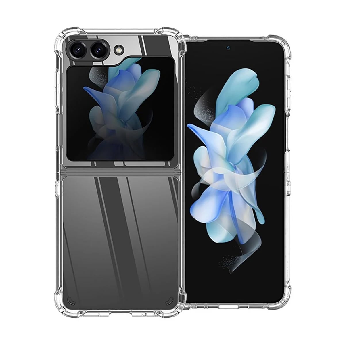 Crystal Clear Case for Galaxy Z Flip 6 / Z Flip 7 FE — Clear