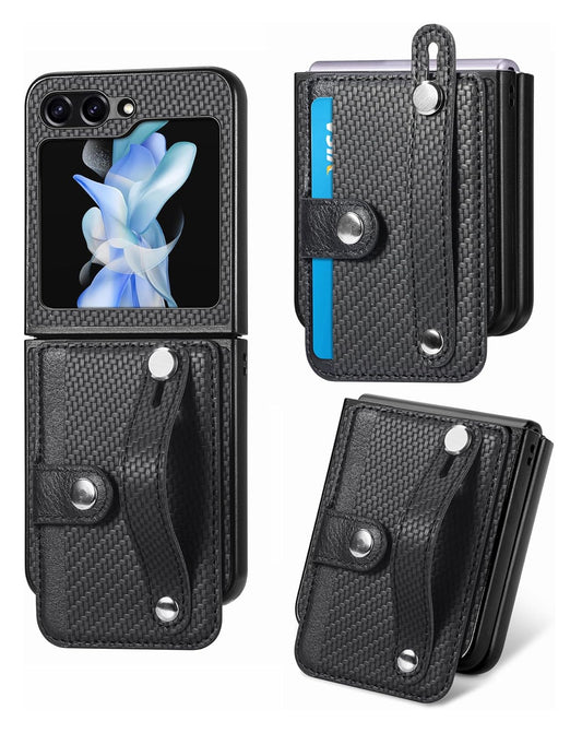 Wallet Case for Galaxy Z Flip 6 / Z Flip 7 FE — Black