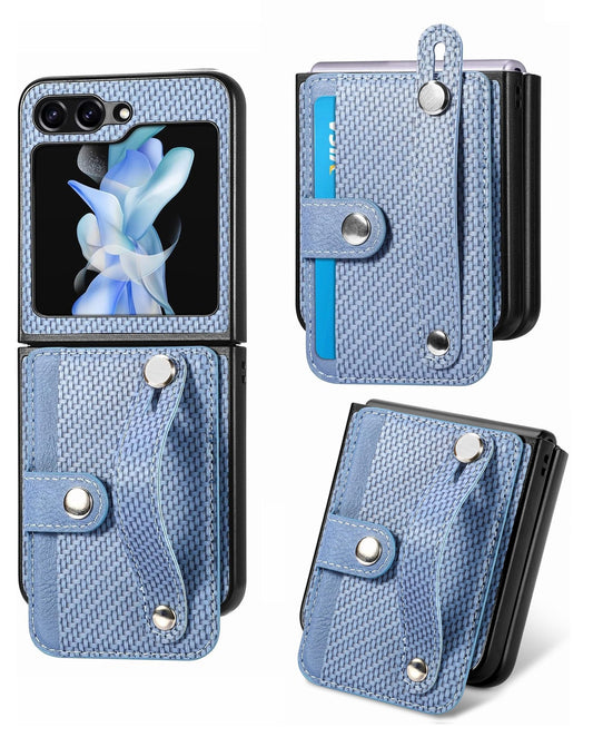 Wallet Case for Galaxy Z Flip 6 / Z Flip 7 FE — Blue